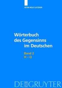 Worterbuch Des Gegensinns Im Deutschen