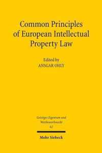 Common Principles of European Intellectual Property Law
