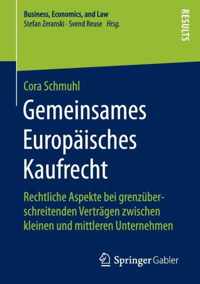 Gemeinsames Europaisches Kaufrecht