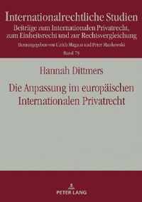 Die Anpassung Im Europaeischen Internationalen Privatrecht