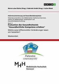 Evaluation des Gesundheitsziels Gesundheitliche Kompetenz erhoehen