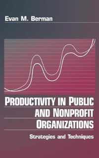 Productivity in Public and Non Profit Organizations