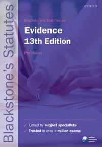 Blackstone's Statutes on Evidence