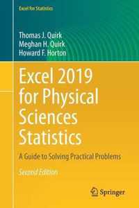 Excel 2019 for Physical Sciences Statistics