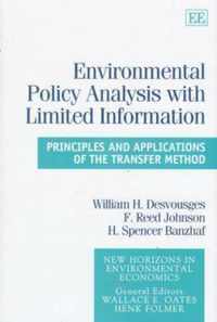 environmental policy analysis with limited infor  Principles and Applications of the Transfer Method