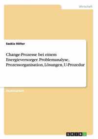 Change-Prozesse bei einem Energieversorger. Problemanalyse, Prozessorganisation, Loesungen, U-Prozedur