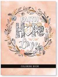 Faith hope love coloring book
