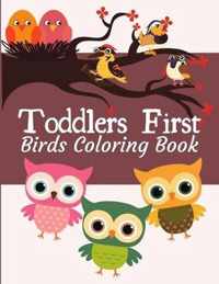 Toddlers First Birds Coloring Book