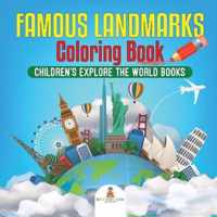 Famous Landmarks Coloring Book Children's Explore the World Books