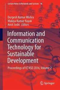 Information and Communication Technology for Sustainable Development