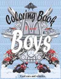 Coloring Books For Boys Cool Cars And Vehicles