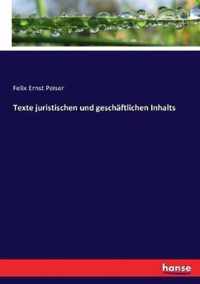 Texte juristischen und geschaftlichen Inhalts