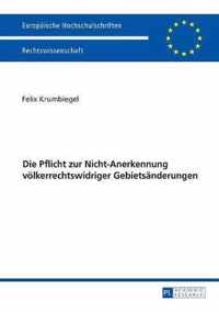 Die Pflicht zur Nicht-Anerkennung völkerrechtswidriger Gebietsänderungen