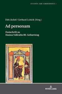 Ad personam; Festschrift zu Hanna Vollraths 80. Geburtstag