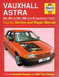 Vauxhall Astra Petrol (Oct 91 - Feb 98) J To R