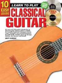 10 Easy Lessons Classical Guitar Bk/CD