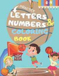 Letters and Numbers Coloring Book