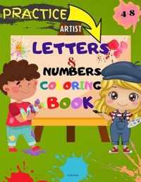 Letters and Numbers Coloring Book