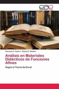 Analisis en Materiales Didacticos de Funciones Afines