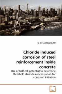 Chloride induced corrosion of steel reinforcement inside concrete