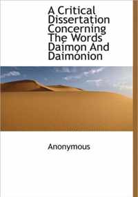 A Critical Dissertation Concerning the Words Da Mon and Daim Nion