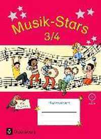 Musik-Stars - Grundwissen 3./4. Schuljahr - Übungsheft mit Lösungen und CD-ROM