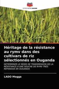 Heritage de la resistance au rymv dans des cultivars de riz selectionnes en Ouganda