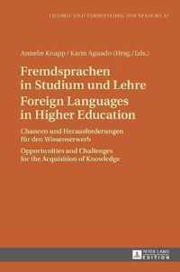 Fremdsprachen in Studium und Lehre / Foreign Languages in Higher Education