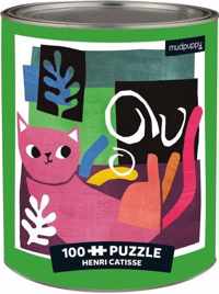 Henri Catisse Artsy Cats Puzzle Tin (100 Piece)