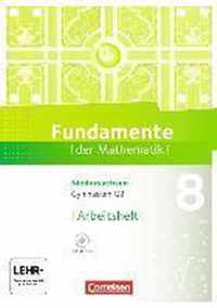 Fundamente der Mathematik 8. Schuljahr. Arbeitsheft mit eingelegten Lösungen und CD-ROM. Gymnasium Niedersachsen