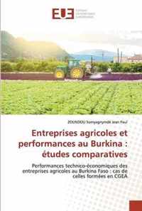 Entreprises agricoles et performances au Burkina