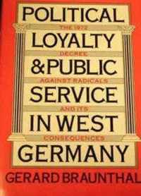 Political Loyalty and Public Service in West Germany