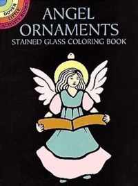 Angel Ornaments Stained Glass Colouring Book