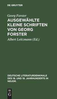 Ausgewahlte Kleine Schriften Von Georg Forster