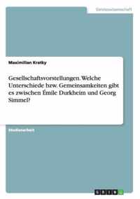 Gesellschaftsvorstellungen. Welche Unterschiede bzw. Gemeinsamkeiten gibt es zwischen Emile Durkheim und Georg Simmel?