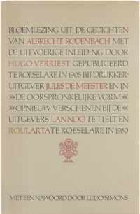 Bloemlezing uit de gedichten van Albrecht Rodenbach