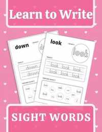 Learn To Write Sight Words