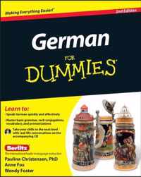 German For Dummies 2nd Bk & CD