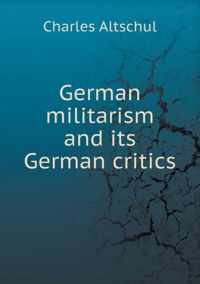 German militarism and its German critics