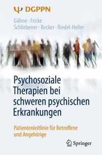 Psychosoziale Therapien Bei Schweren Psychischen Erkrankungen