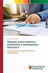 Relacao entre relatorios ambientais e desempenho financeiro