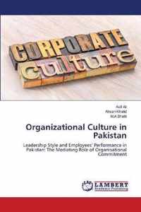 Organizational Culture in Pakistan
