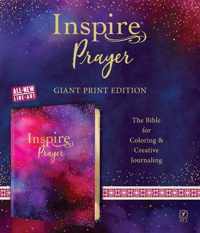 NLT Inspire PRAYER Bible Giant Print (LeatherLike, Purple)
