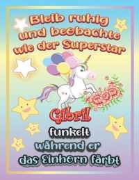 Bleib ruhig und beobachte wie Superstar Gibril funkelt wahrend sie das Einhorn farbt