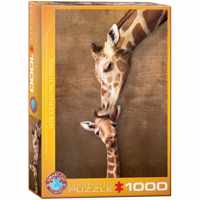 Giraffe Mother&apos;s Kiss (1000 Stukjes)