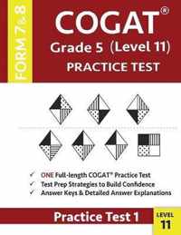 COGAT Grade 5 Level 11 Practice Test Form 7 And 8: CogAT Test Prep Grade 5
