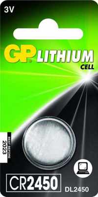 GP Lithium knoopcel CR2450, blister 1