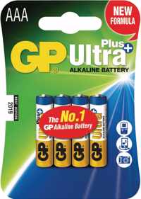 GP Ultra Plus Alkaline AAA Micro penlite, blister 4