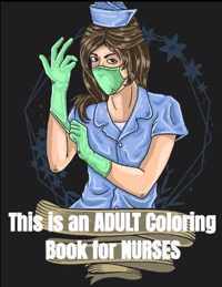 This is an adult coloring book for nurses