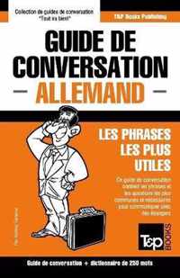 Guide de Conversation Francais-Allemand Et Mini Dictionnaire de 250 Mots